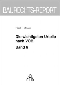 Die wichtigsten Urteile nach VOB