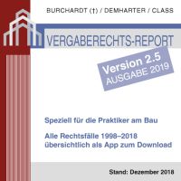 Der Vergaberechts-Report 1998-2018 als App zum Download